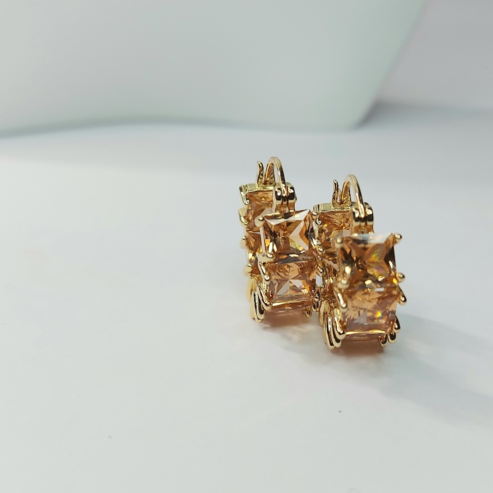 Elegant Gold-Tone Huggie Earrings